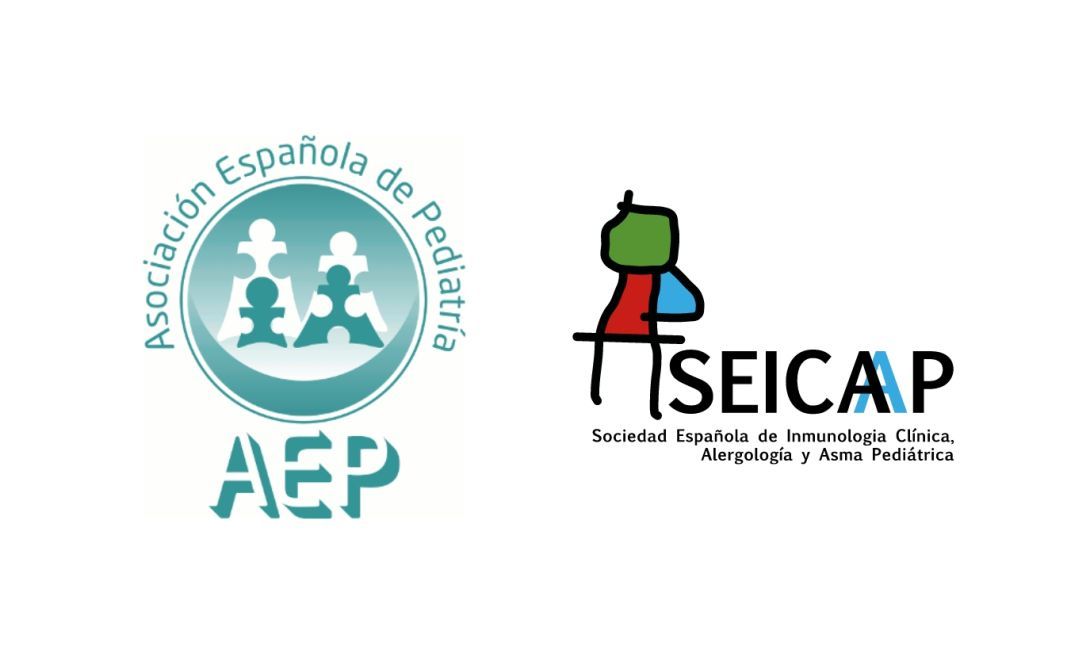 Logos Asociación Española de Pediatría y Sociedad Española de Inmunología Clínica y Alergia Pediátrica